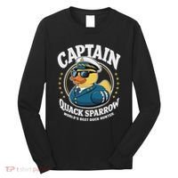 Cruise Duck Hunting S Funny Sea Captain Rubber Duck Long Sleeve Shirt thumb 0