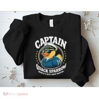 Cruise Duck Hunting S Funny Sea Captain Rubber Duck Sweatshirt thumb 2