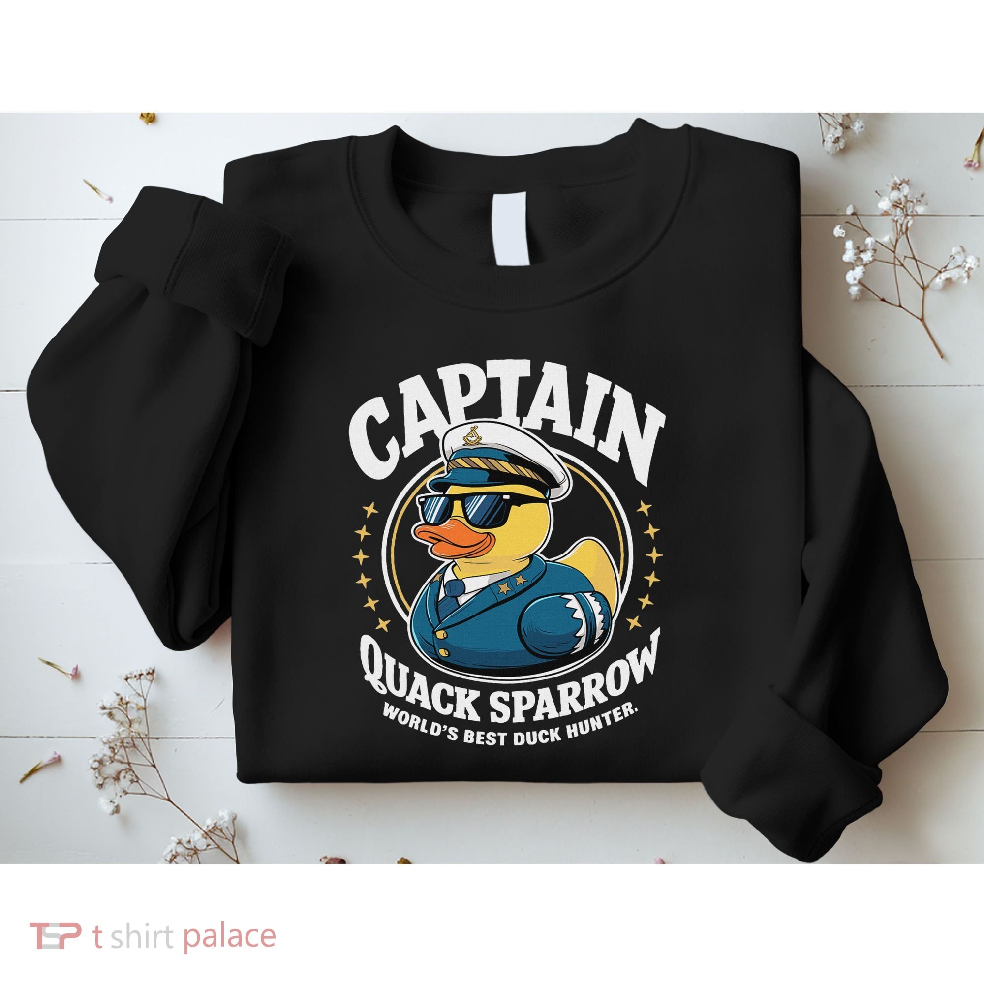 Cruise Duck Hunting S Funny Sea Captain Rubber Duck Sweatshirt