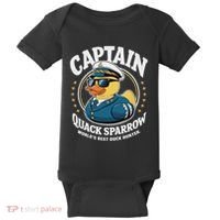 Cruise Duck Hunting S Funny Sea Captain Rubber Duck Baby Bodysuit thumb 0