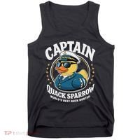 Cruise Duck Hunting S Funny Sea Captain Rubber Duck Tank Top thumb 0