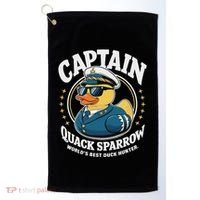 Cruise Duck Hunting S Funny Sea Captain Rubber Duck Golf Towel thumb 0