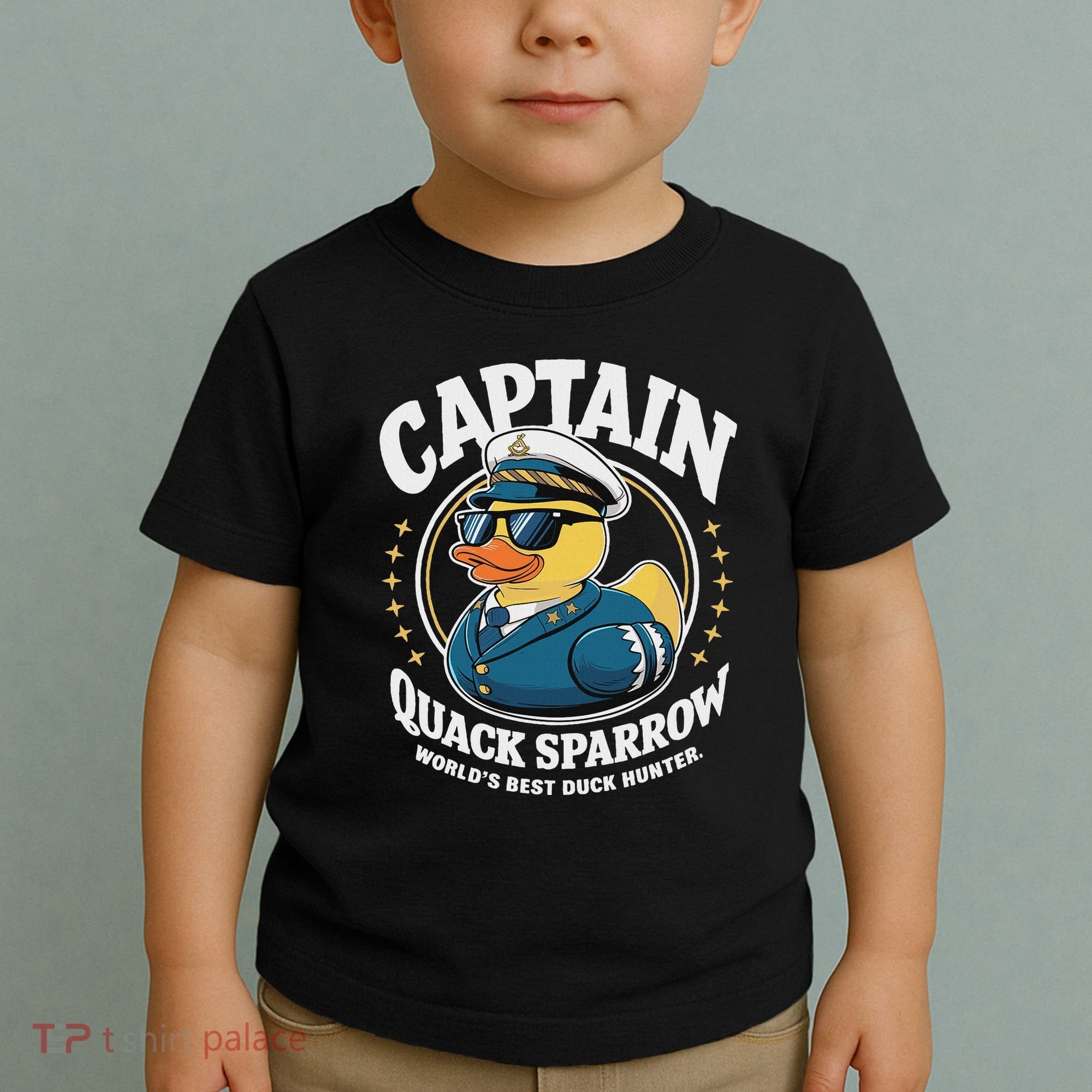 Cruise Duck Hunting S Funny Sea Captain Rubber Duck Toddler T-Shirt