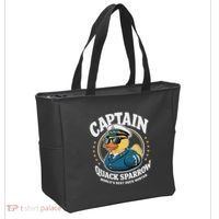 Cruise Duck Hunting S Funny Sea Captain Rubber Duck Tote Bag thumb 2
