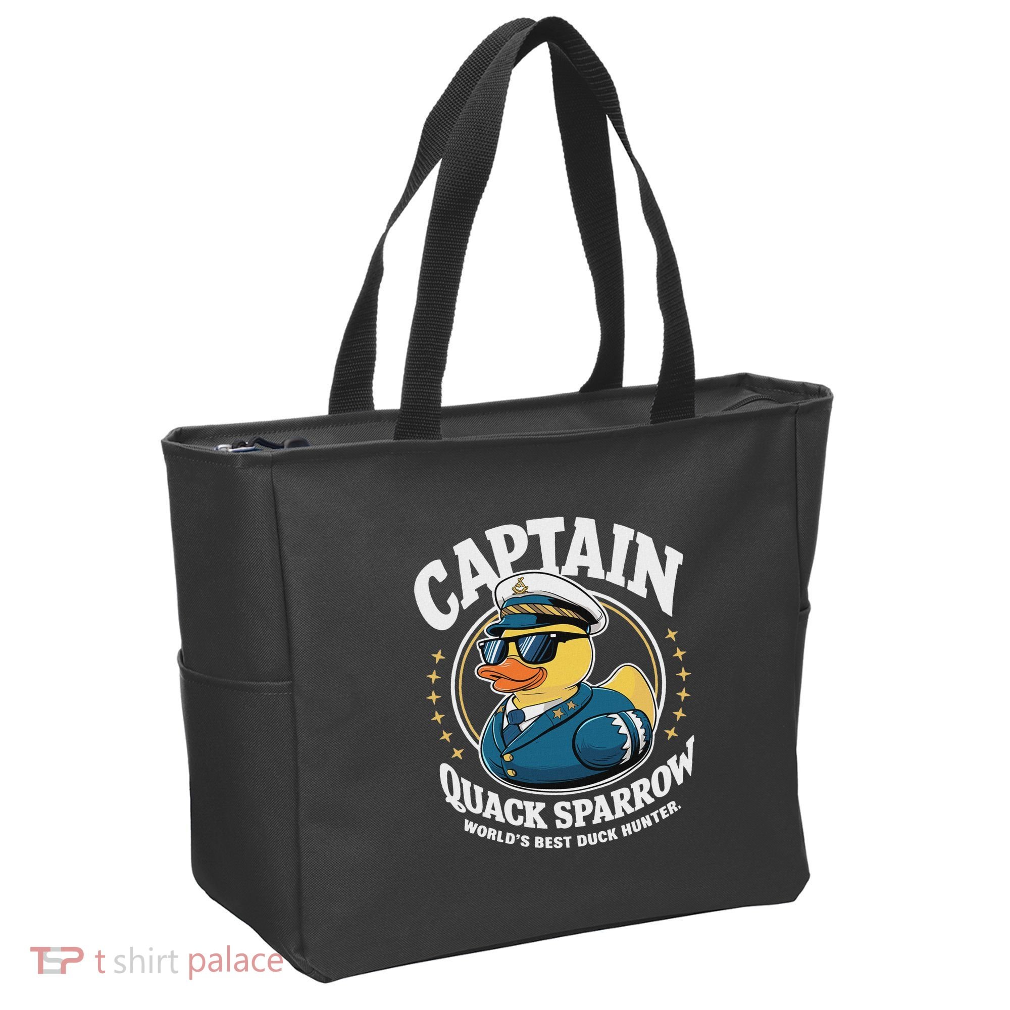 Cruise Duck Hunting S Funny Sea Captain Rubber Duck Tote Bag