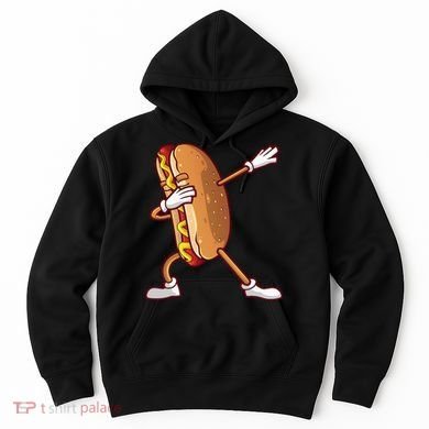 Cute Dabbing Hot Dog Design For  Dancing Food Hoodie