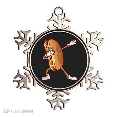 Cute Dabbing Hot Dog Design For  Dancing Food Ornament