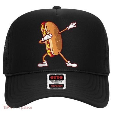 Cute Dabbing Hot Dog Design For  Dancing Food Hat