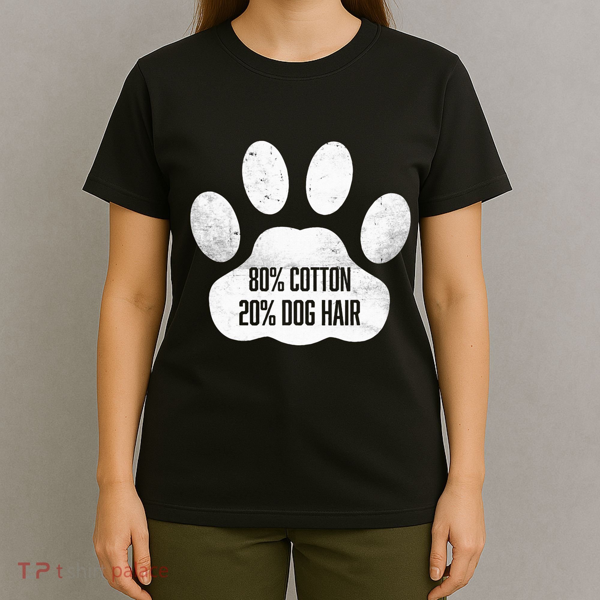 Cotton Dog Hair Traces Of Dog Dog Sayings T-Shirt