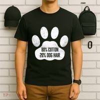 Cotton Dog Hair Traces Of Dog Dog Sayings T-Shirt thumb 6