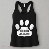 Cotton Dog Hair Traces Of Dog Dog Sayings Women's Tank Top thumb 3
