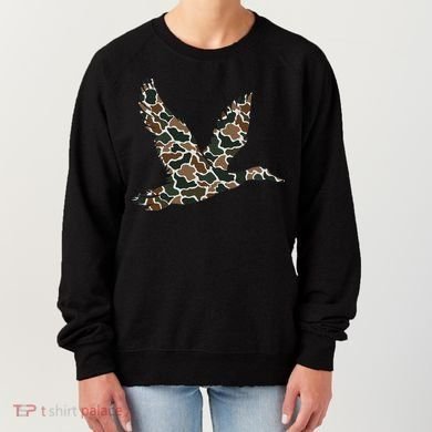 Camo Duck Hunting Old School Camouflage Hunters Women's Sweatshirt