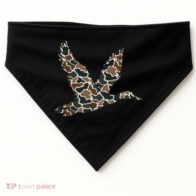Camo Duck Hunting Old School Camouflage Hunters USA-Made Doggie Bandana