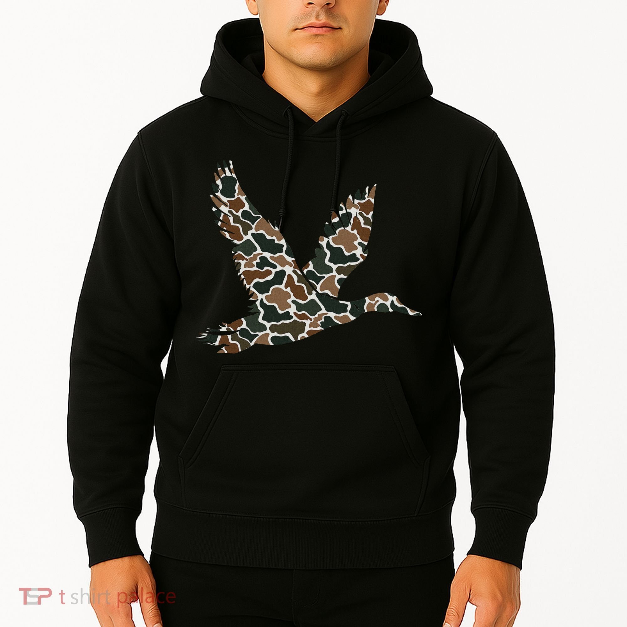 Camo Duck Hunting Old School Camouflage Hunters Hoodie