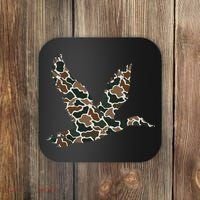 Camo Duck Hunting Old School Camouflage Hunters Coaster thumb 0