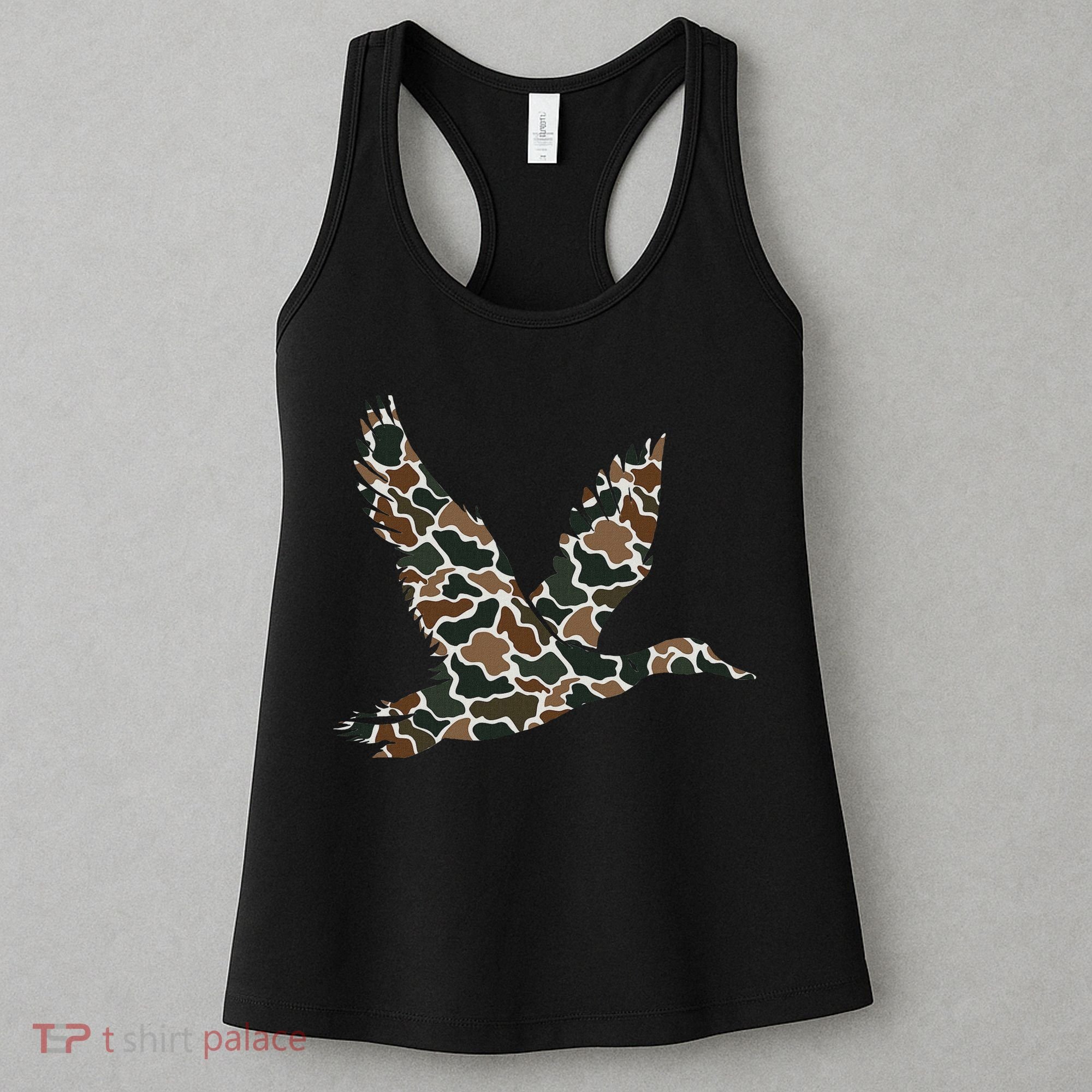 Camo Duck Hunting Old School Camouflage Hunters Women's Tank Top