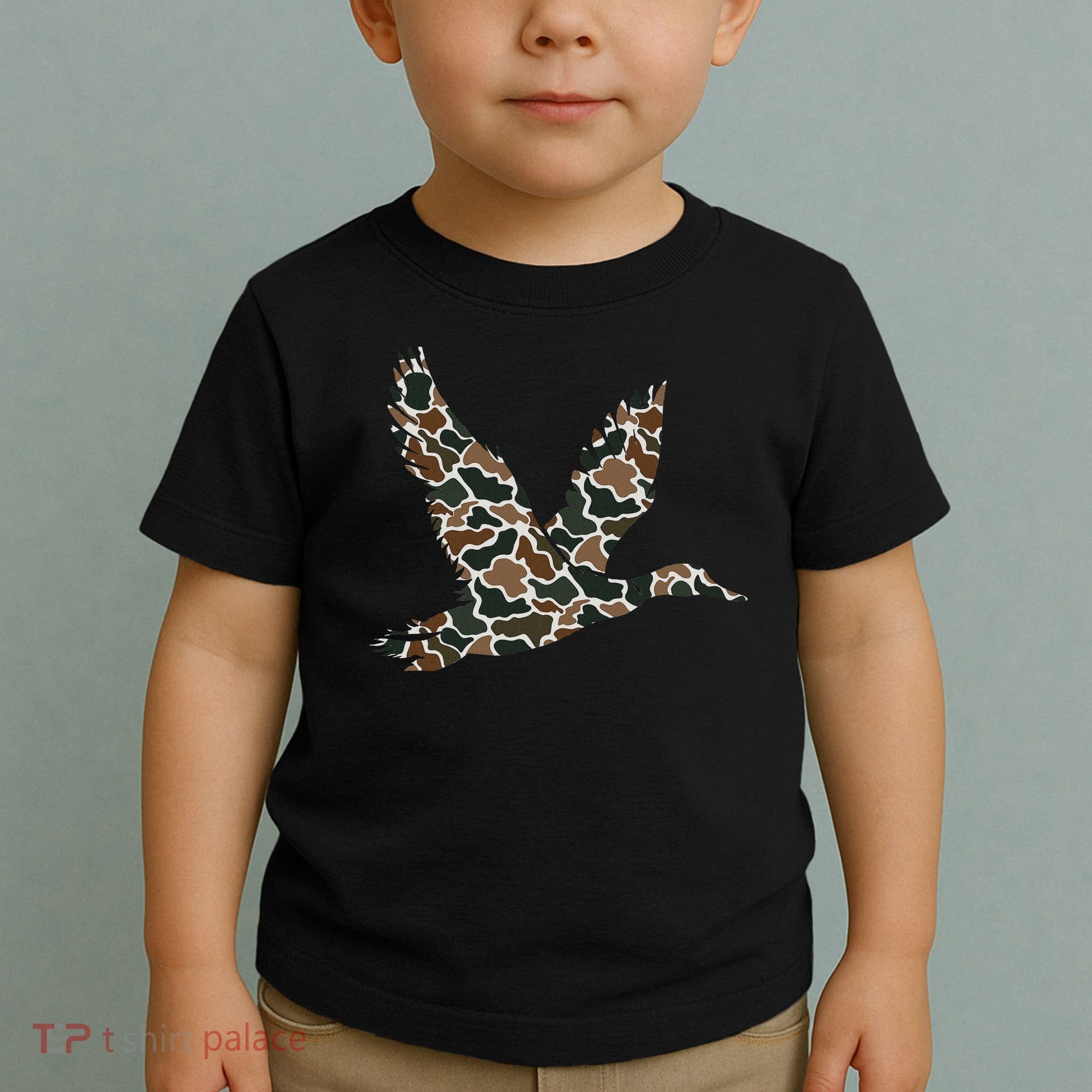 Camo Duck Hunting Old School Camouflage Hunters Toddler T-Shirt
