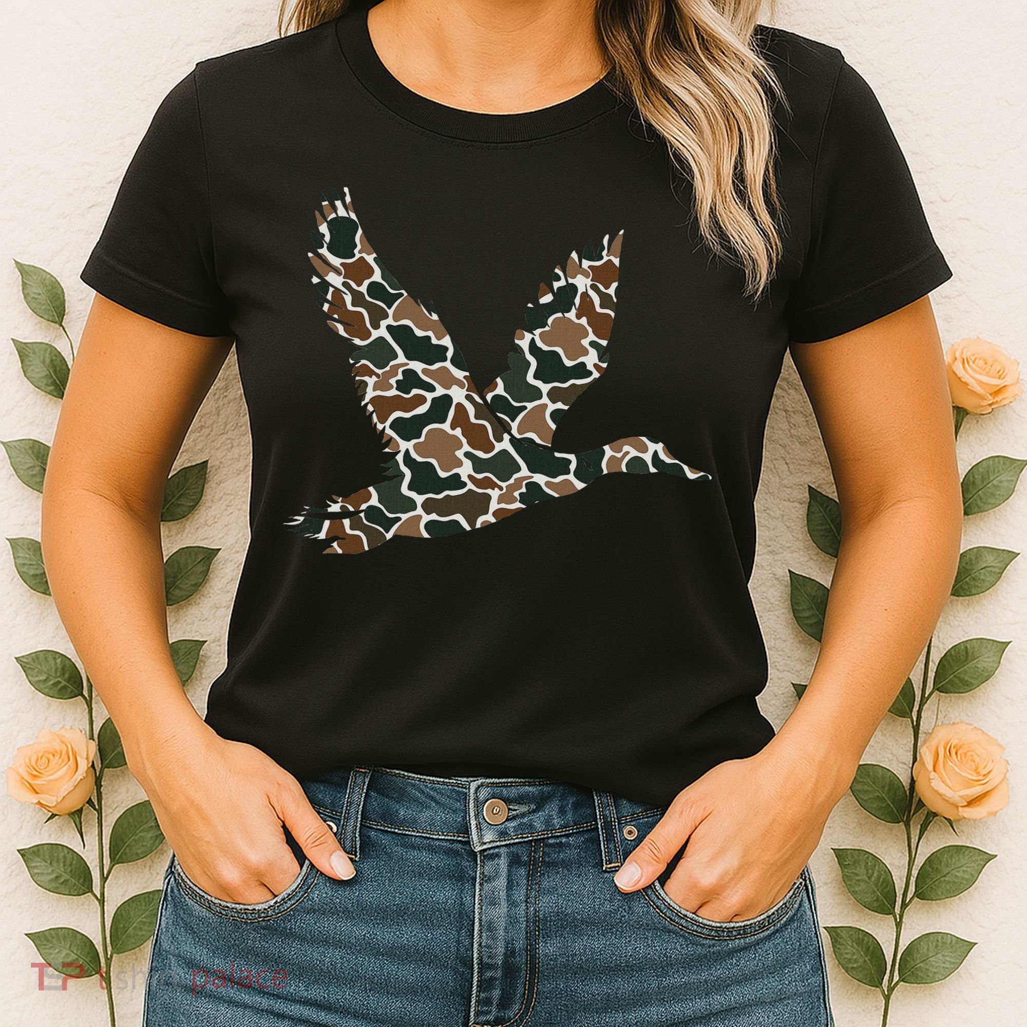 Camo Duck Hunting Old School Camouflage Hunters Women's T-Shirt