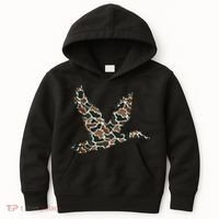 Camo Duck Hunting Old School Camouflage Hunters Kids Hoodie thumb 0