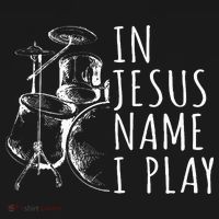 Christian Drumming In Jesus Name Play Drums Worship Drummer Women's Hoodie thumb 2