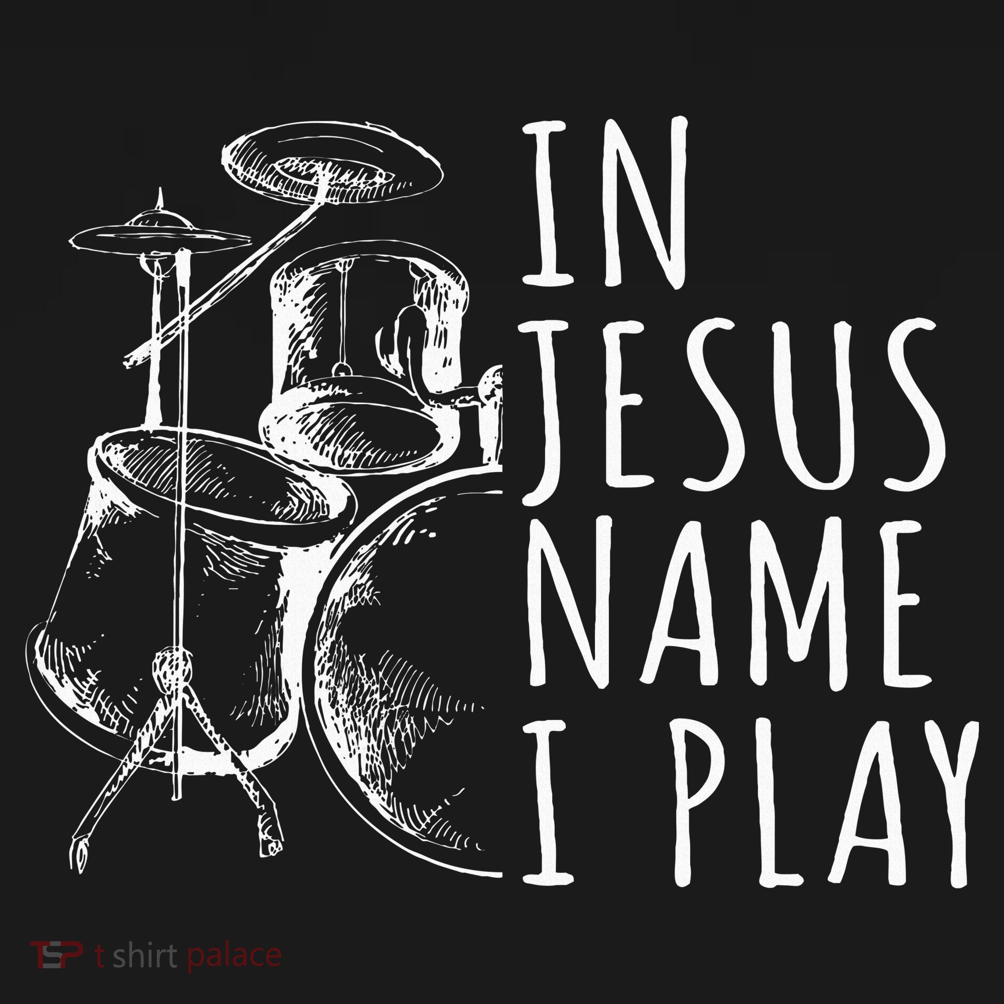 Christian Drumming In Jesus Name Play Drums Worship Drummer Women's Hoodie