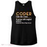 Coder Definiton It Programmer Software Developer Ladies PosiCharge Tri-Blend Wicking Tank