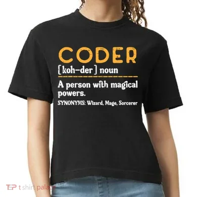 Coder Definiton It Programmer Software Developer Comfort Colors Boxy T-Shirt