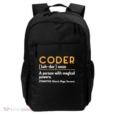 Coder Definiton It Programmer Software Developer Backpack