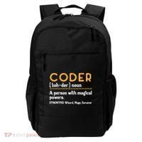 Coder Definiton It Programmer Software Developer Backpack thumb 0