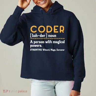 Coder Definiton It Programmer Software Developer Ladies Heavyweight Boxy Pullover Hoodie