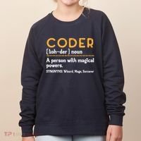 Coder Definiton It Programmer Software Developer Women's Sweatshirt thumb 0