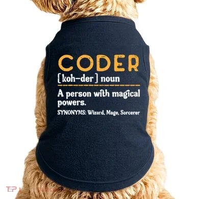 Coder Definiton It Programmer Software Developer Doggie Tank