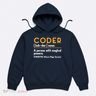 Coder Definiton It Programmer Software Developer Hoodie