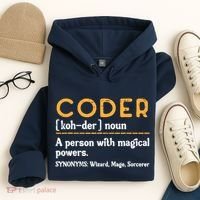Coder Definiton It Programmer Software Developer Hoodie thumb 4