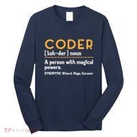 Coder Definiton It Programmer Software Developer Long Sleeve Shirt thumb 0