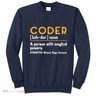 Coder Definiton It Programmer Software Developer Sweatshirt