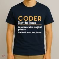 Coder Definiton It Programmer Software Developer T-Shirt thumb 3