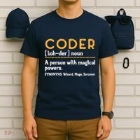 Coder Definiton It Programmer Software Developer T-Shirt thumb 6