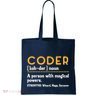 Coder Definiton It Programmer Software Developer Tote Bag