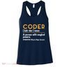Coder Definiton It Programmer Software Developer Women's Tank Top