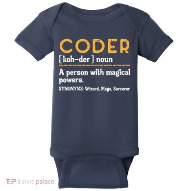 Coder Definiton It Programmer Software Developer Baby Bodysuit