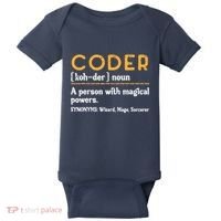 Coder Definiton It Programmer Software Developer Baby Bodysuit thumb 0