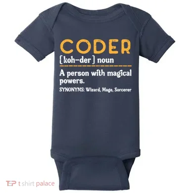 Coder Definiton It Programmer Software Developer Baby Bodysuit