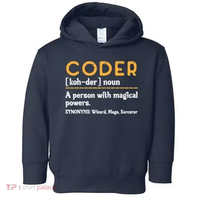 Coder Definiton It Programmer Software Developer Toddler Hoodie