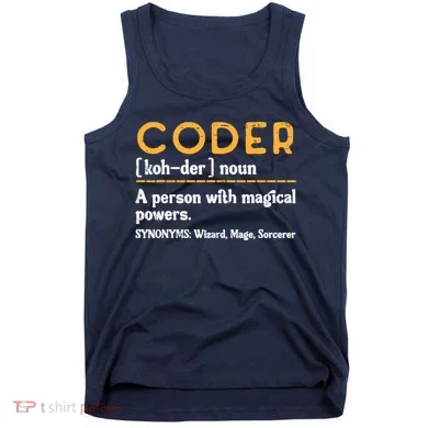 Coder Definiton It Programmer Software Developer Tank Top