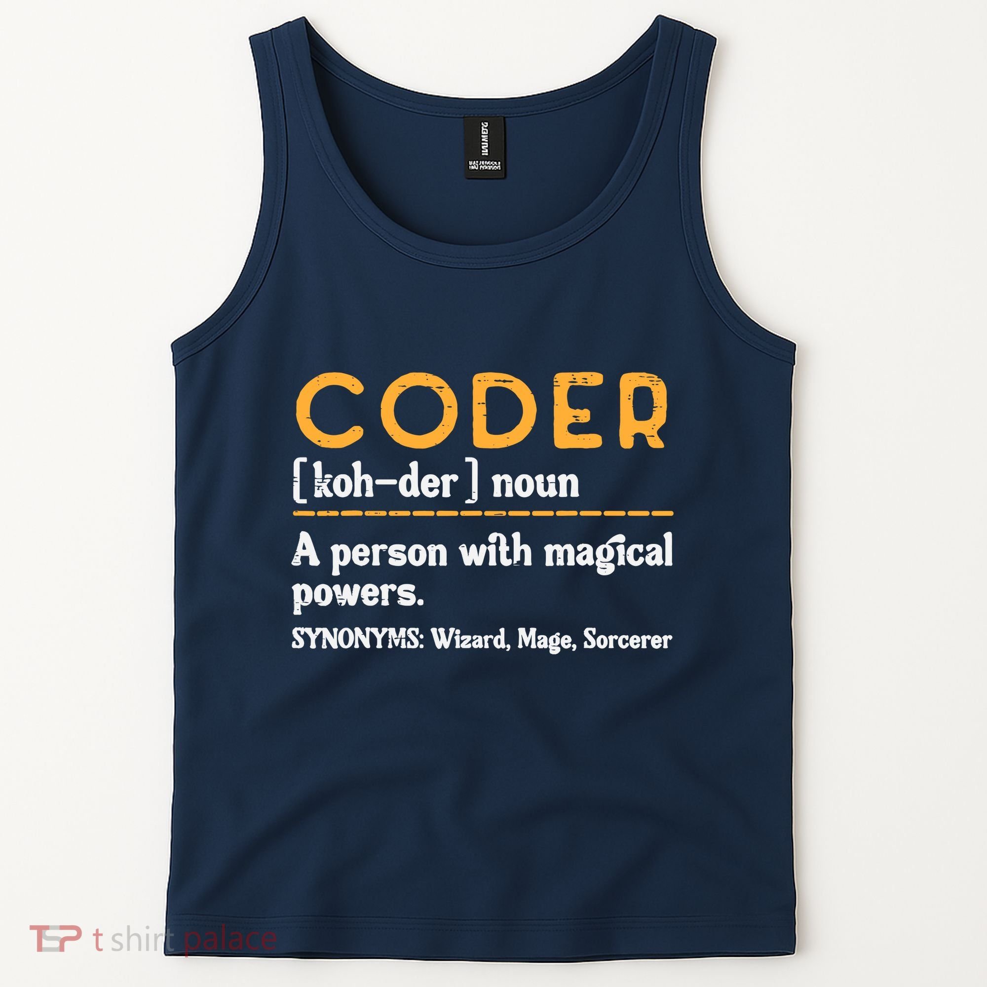 Coder Definiton It Programmer Software Developer Tank Top