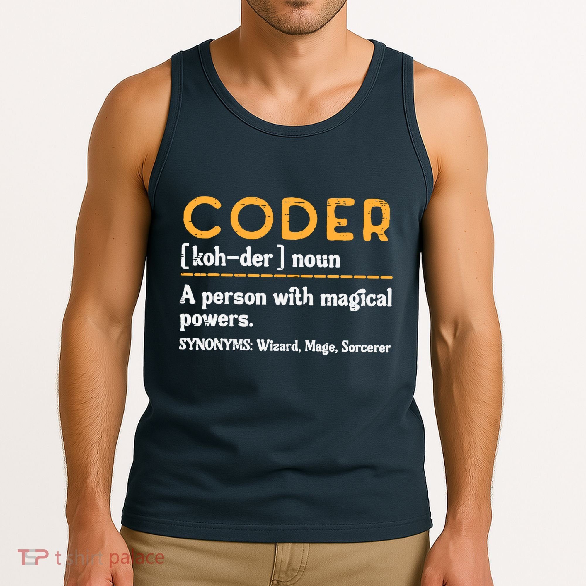 Coder Definiton It Programmer Software Developer Tank Top