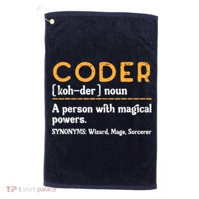 Coder Definiton It Programmer Software Developer Golf Towel