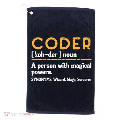 Coder Definiton It Programmer Software Developer Golf Towel