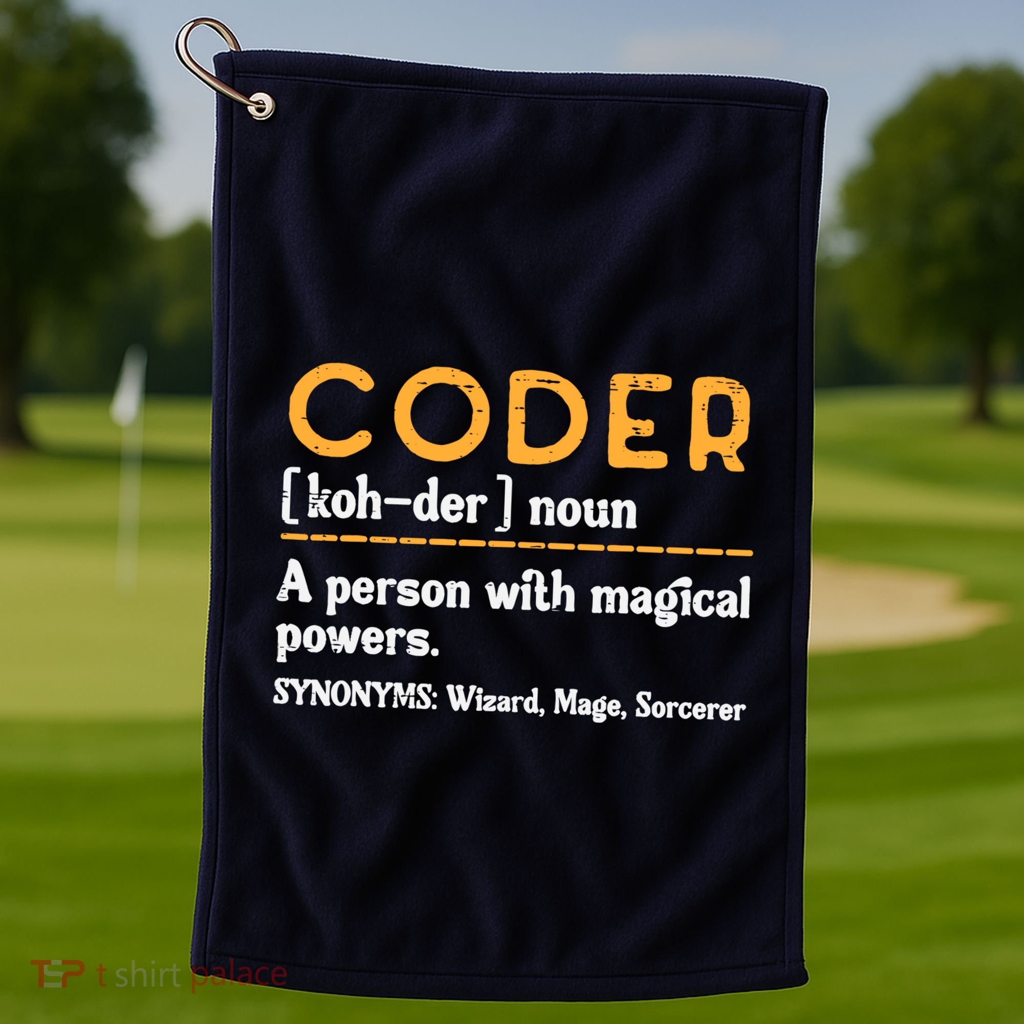 Coder Definiton It Programmer Software Developer Golf Towel